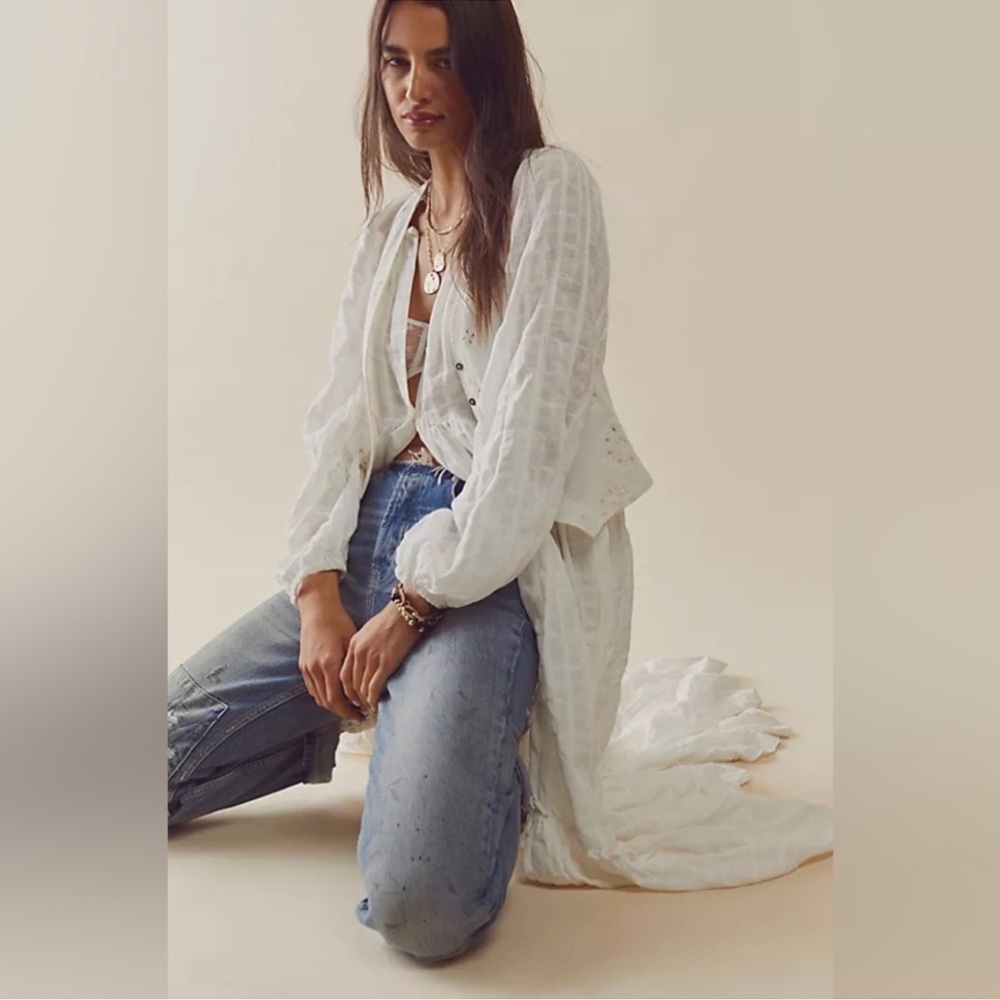 White Long Sleeve Dress